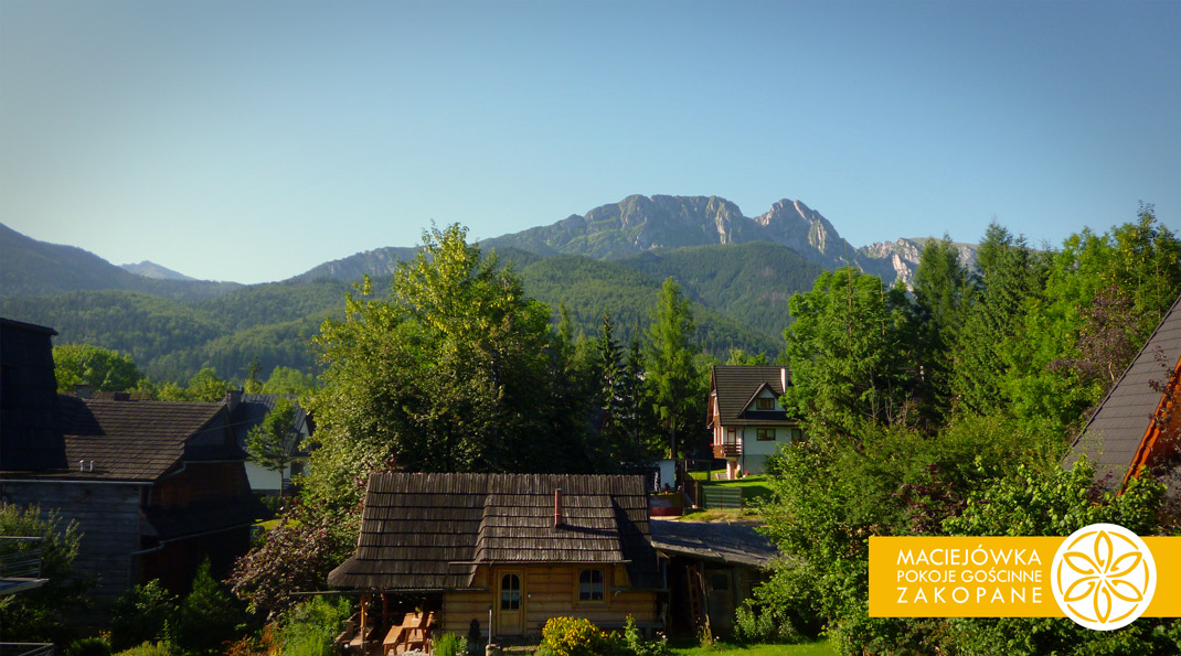 View from the room's balcony | Room No. 1 Kasprowy Peak in Maciejowka Guesthouse